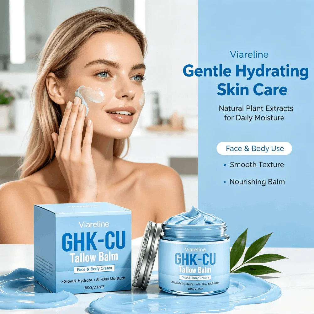 GHK-Cu Copper Peptide Blue Cream | Deep Hydration & Firming