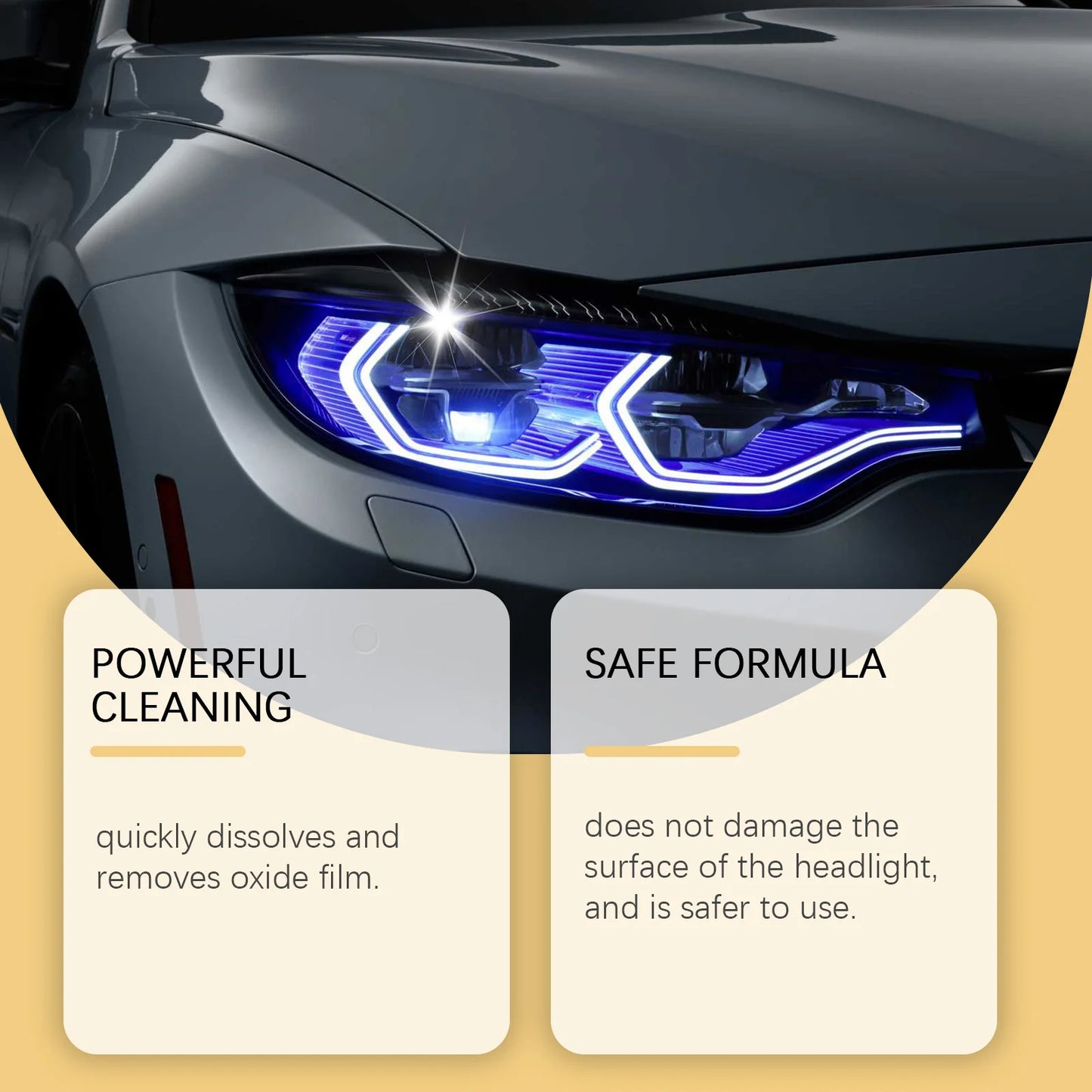 RayHong Car Headlight Restoration Polish & Deoxidizer 120ml
