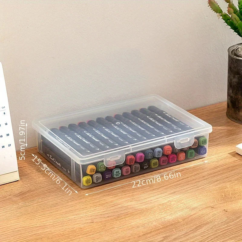 Transparent Dustproof Storage Box – A4/A5 File & Jewelry Organizer