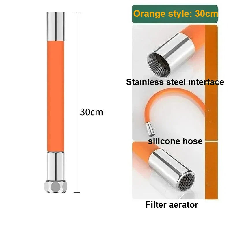 360° Flexible Faucet Extender – Universal Silicone Hose 20/50cm