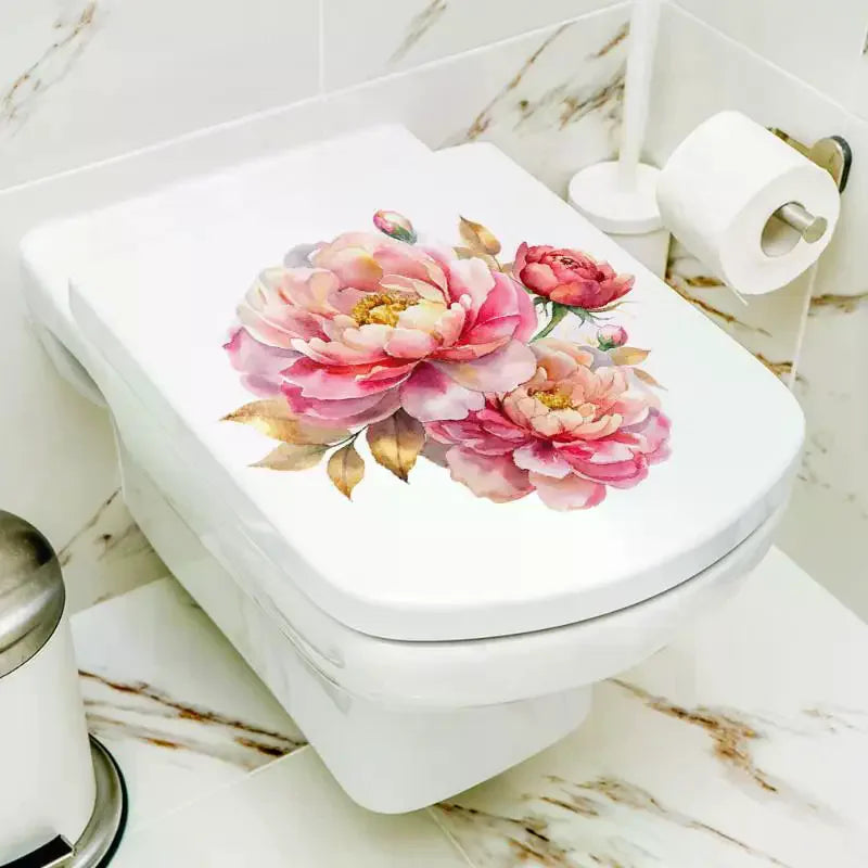Sunflower Toilet Seat Sticker | Waterproof Removable Decal