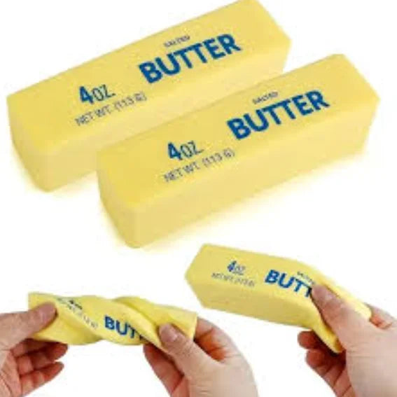 Super Soft Butter Squishy Stick Slow Rebound Wet Pinch Toys Decompress Simulation Butter Strips Portable Office Relaxation Toys Peaceful Pleasures Health and Wellness
