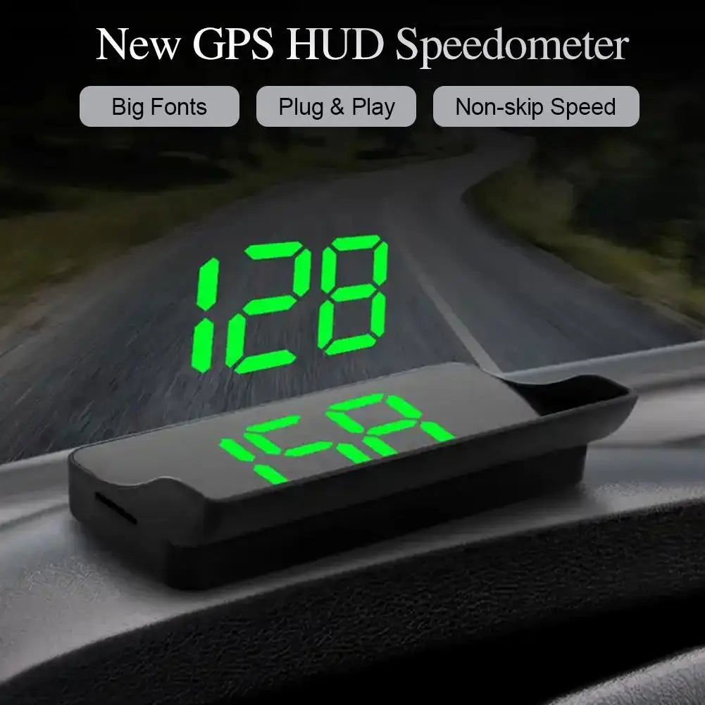 GPS HUD Windshield Speedometer – Digital Head-Up Display KMH