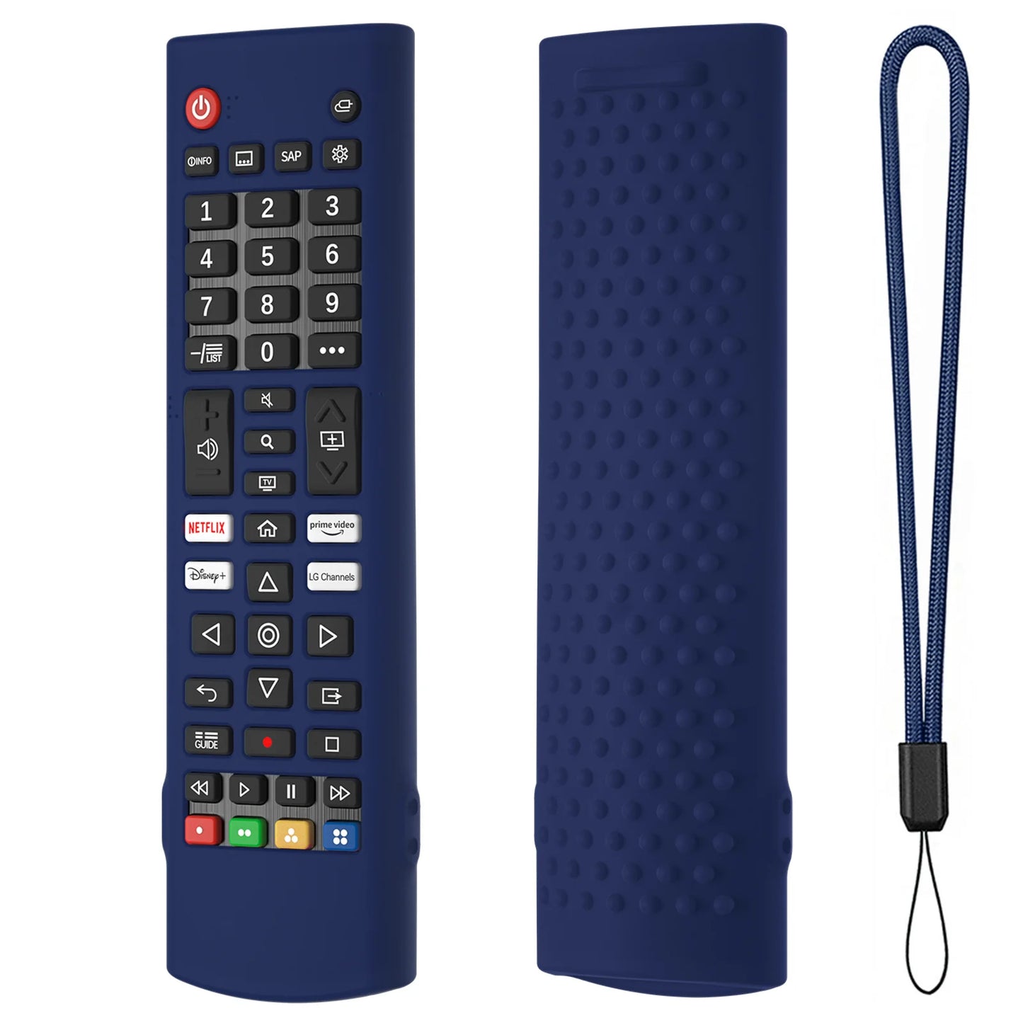 New For LG AKB76040302 LG AKB75375604 Remote Control Case Soft Silicone Protective Cover Compatible Replacement Accessories Peaceful Pleasures Health and Wellness for akb dark blue