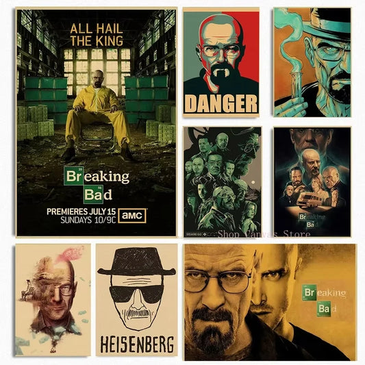 Breaking Bad Canvas Wall Art Poster | TV Series Home Decor Canvas Wall Art Peaceful Pleasures Health and Wellness