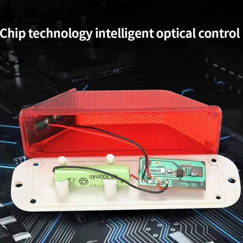 New Warning LED Lamp Solar Strobe Lamp Solar Warning Lamp Chip Control Bridge Night Driving Safety Light Traffic Caution Light Peaceful Pleasures Health and Wellness