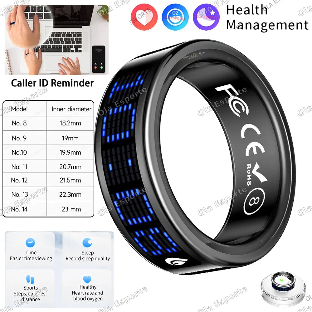 Ola Esporte Smart Ring | Heart Rate, SpO2 & Sleep Monitor