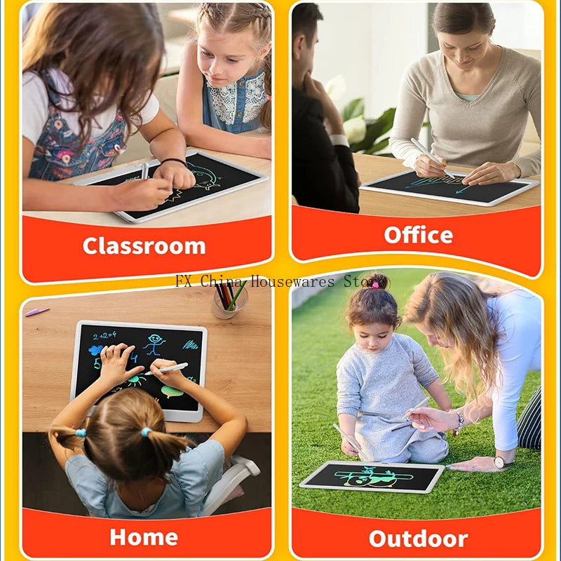 11/13/16 Inch LCD Drawing tablet Writing Board Kids Doodle Painting Handwriting Pads Toys for 3 4 5 6 7 8 Years Girls Boys Gifts Peaceful Pleasures Health and Wellness