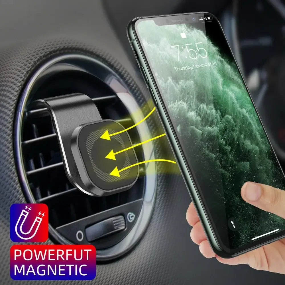 Magnetic Car Phone Holder Stand Air Vent Magnet Car Mount GPS Smartphone Mobile Support In Car Bracket for iPhone Samsung Xiaomi Peaceful Pleasures Health and Wellness