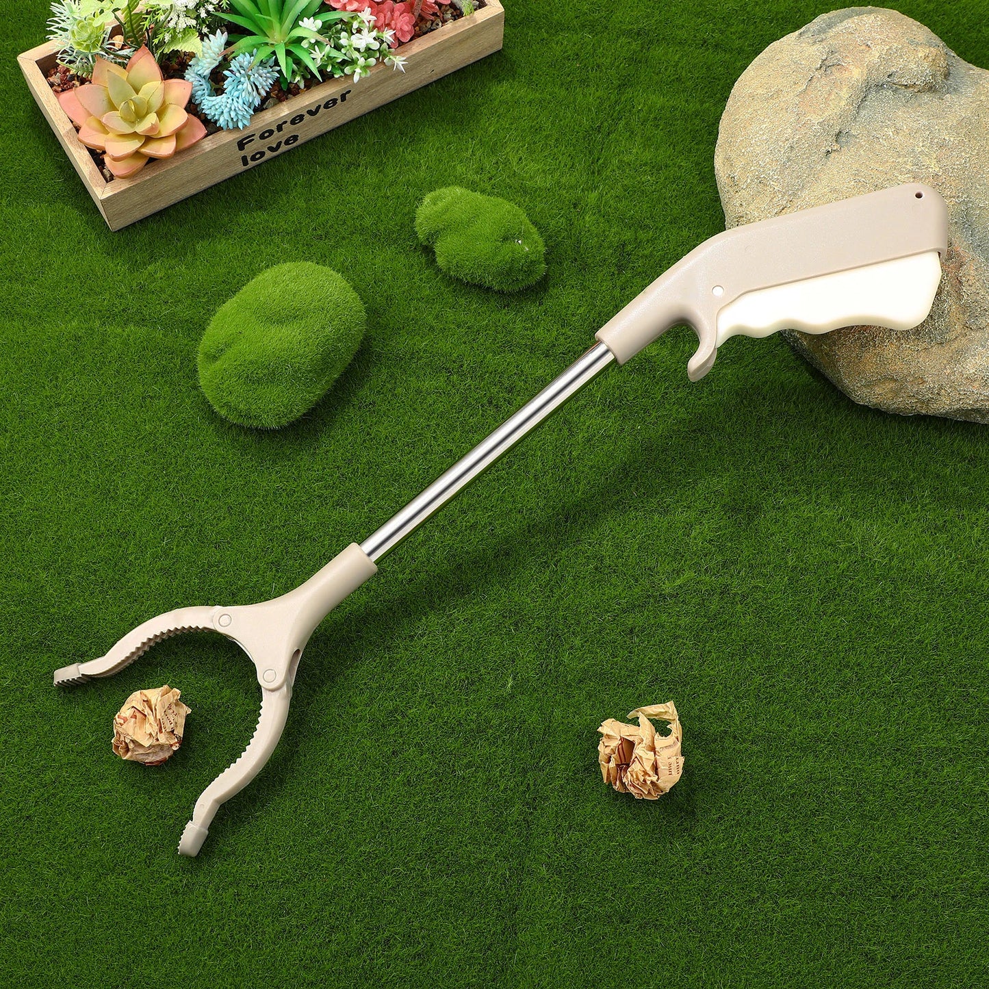Garbage Picking Pliers Grabber Tool Gripper Extender Hand Tool Litter Reachers Picker Clamp Garbage Grabber Pick Up Hand Tools Peaceful Pleasures Health and Wellness