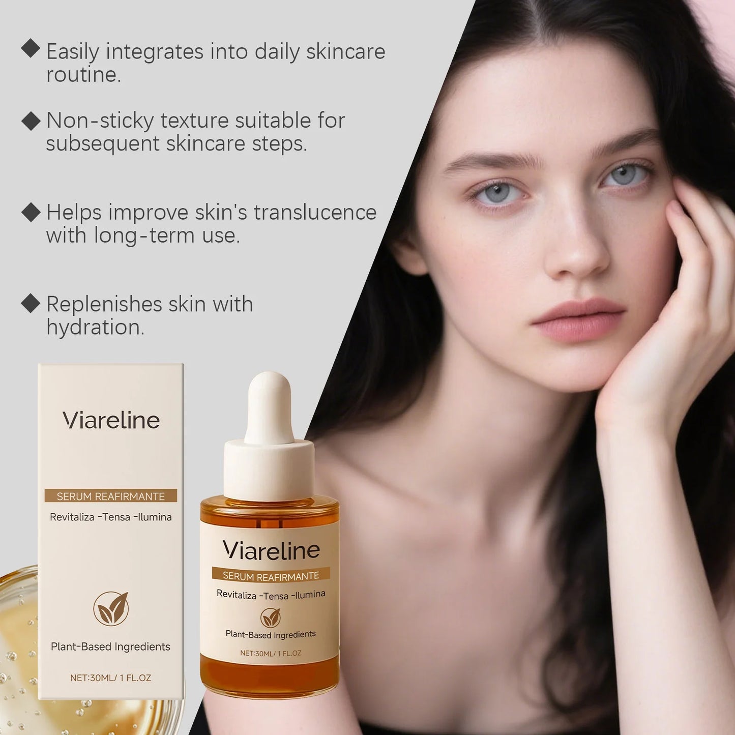 Viareline Firming Face Serum – Anti-Aging, Brightening 30ml