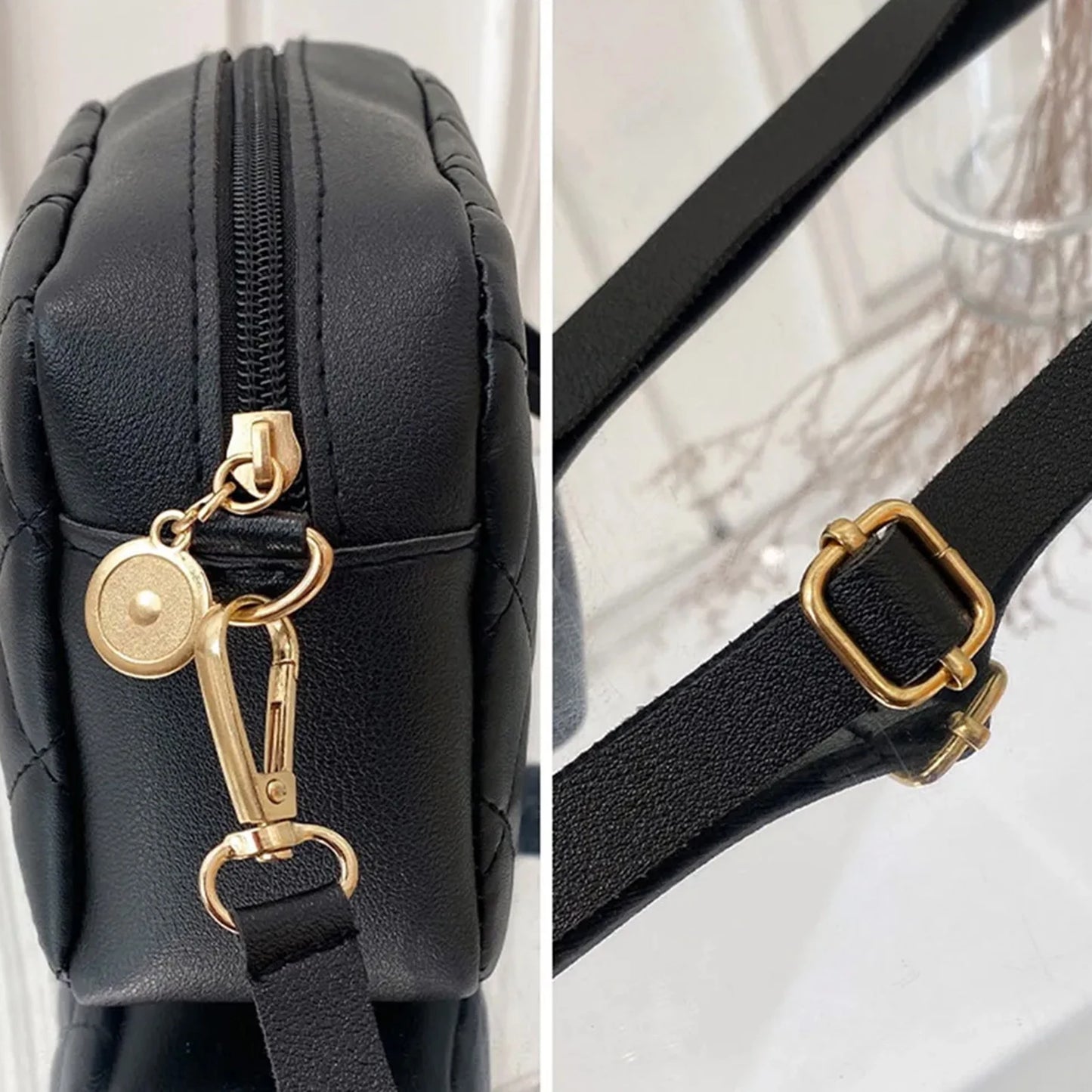 Square Shoulder Bag for Women Vintage Solid Color Square Crossbody Bags Suitable for Women Girls Gift Peaceful Pleasures Health and Wellness