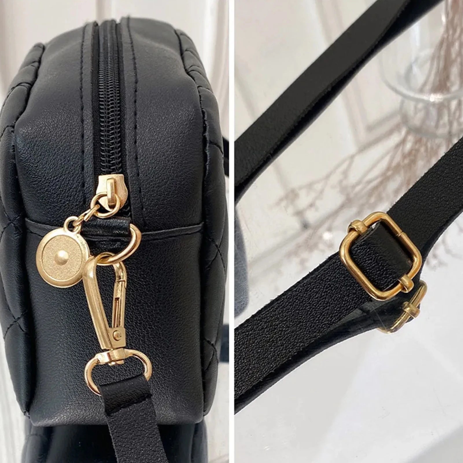 Square Shoulder Bag for Women Vintage Solid Color Square Crossbody Bags Suitable for Women Girls Gift Peaceful Pleasures Health and Wellness