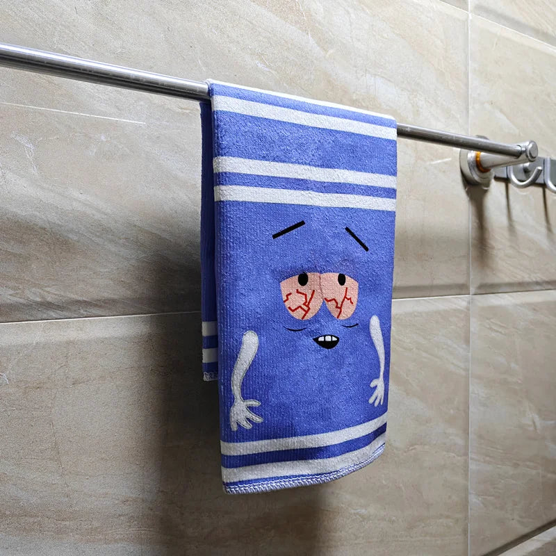 Cartoon Towelie Hand Towel | Quick-Dry Soft Kitchen & Bath