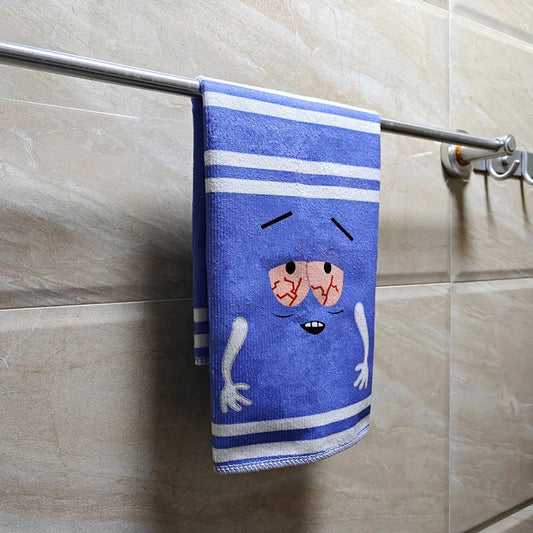 Cartoon Towelie Hand Towel | Quick-Dry Soft Kitchen & Bath Novelty Hand Towel Peaceful Pleasures Health and Wellness