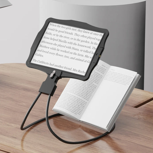 Hanging Neck Magnifying Glass Charging 50Led Horizontal and Vertical Switching Large Screen Reading Peaceful Pleasures Health and Wellness