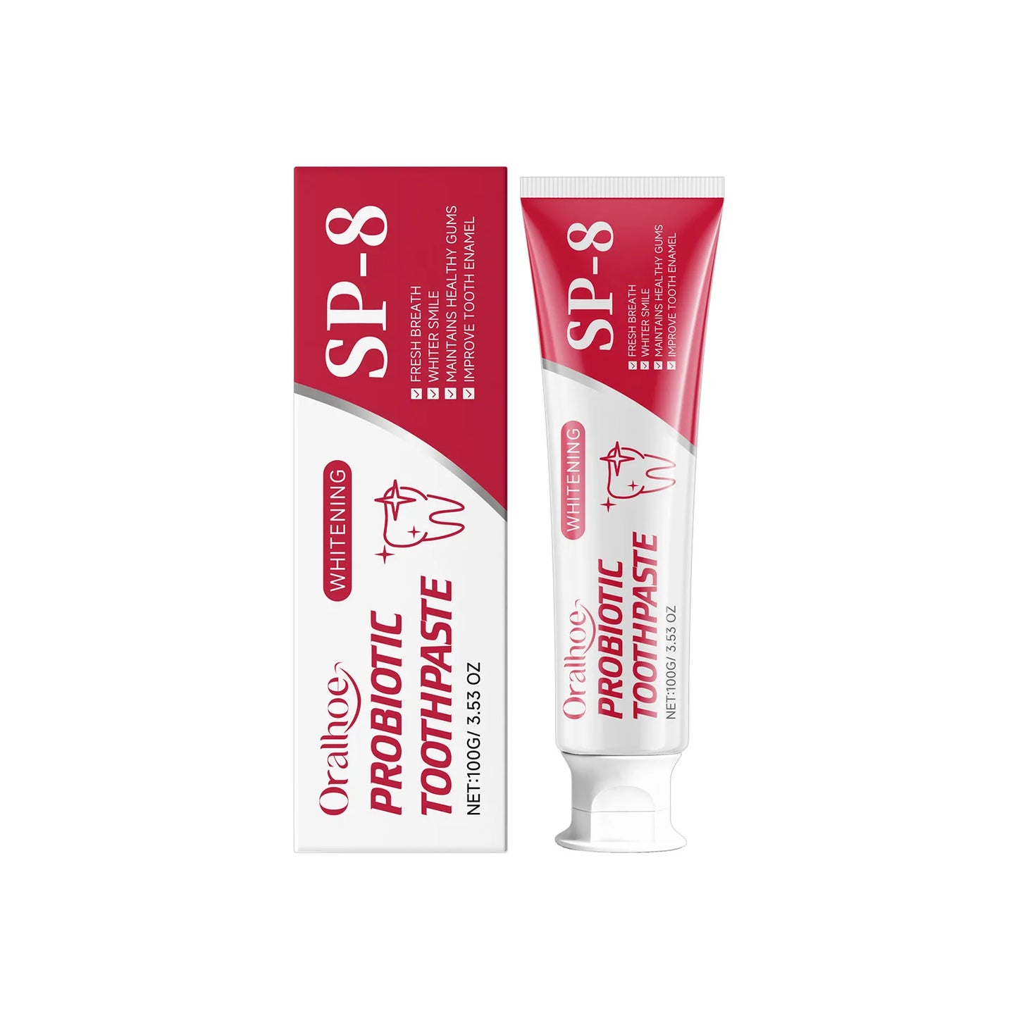 Oralhoe Probiotic Toothpaste | Enamel Whitening & Gum Care