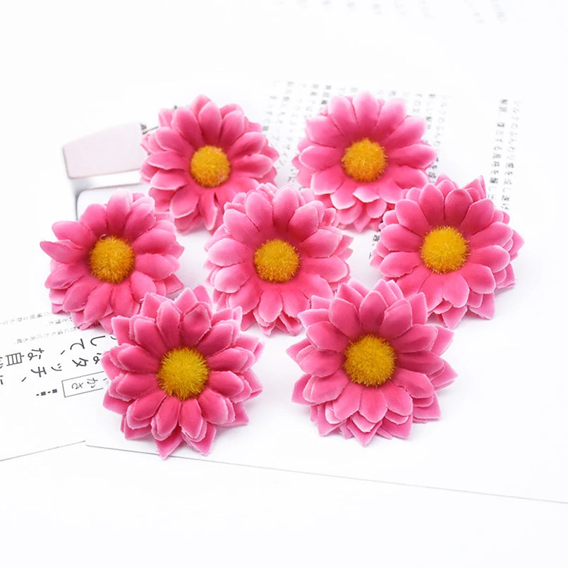 Artificial Silk Daisy Flower Heads 10/20pc | Wedding & Home Decor