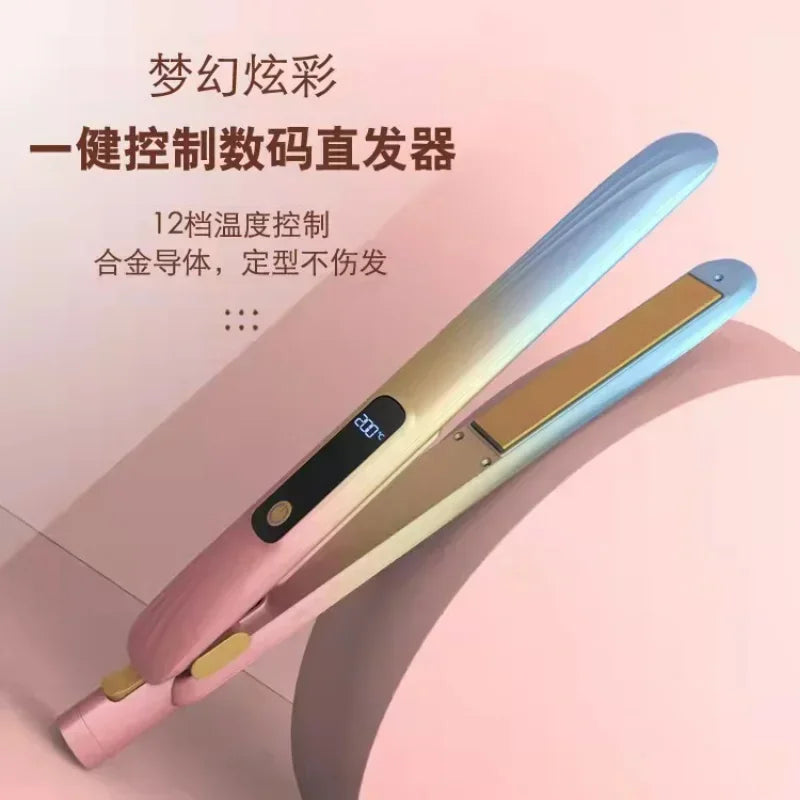 Ceramic 2-in-1 Hair Straightener & Curling Iron | Beard Iron