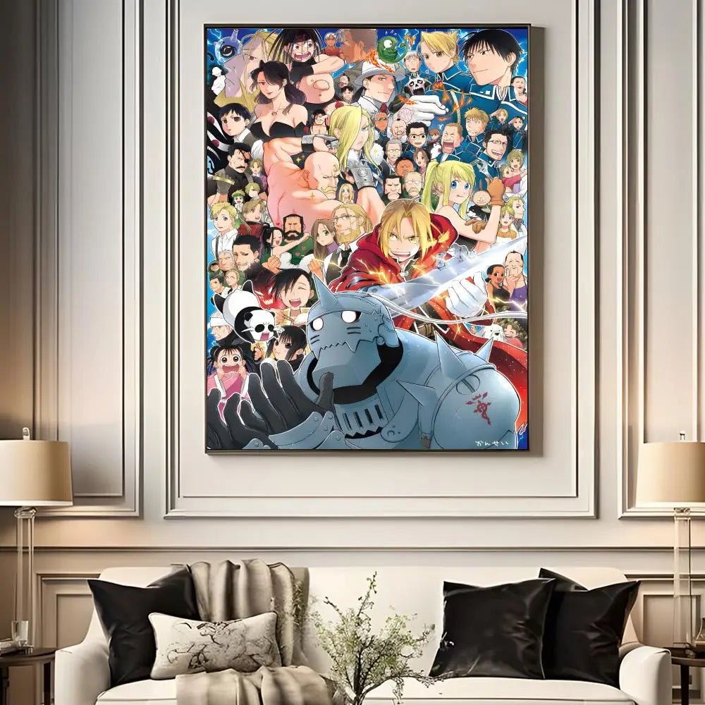 Fullmetal Alchemist Anime Poster – A4 HD Wall Art Print