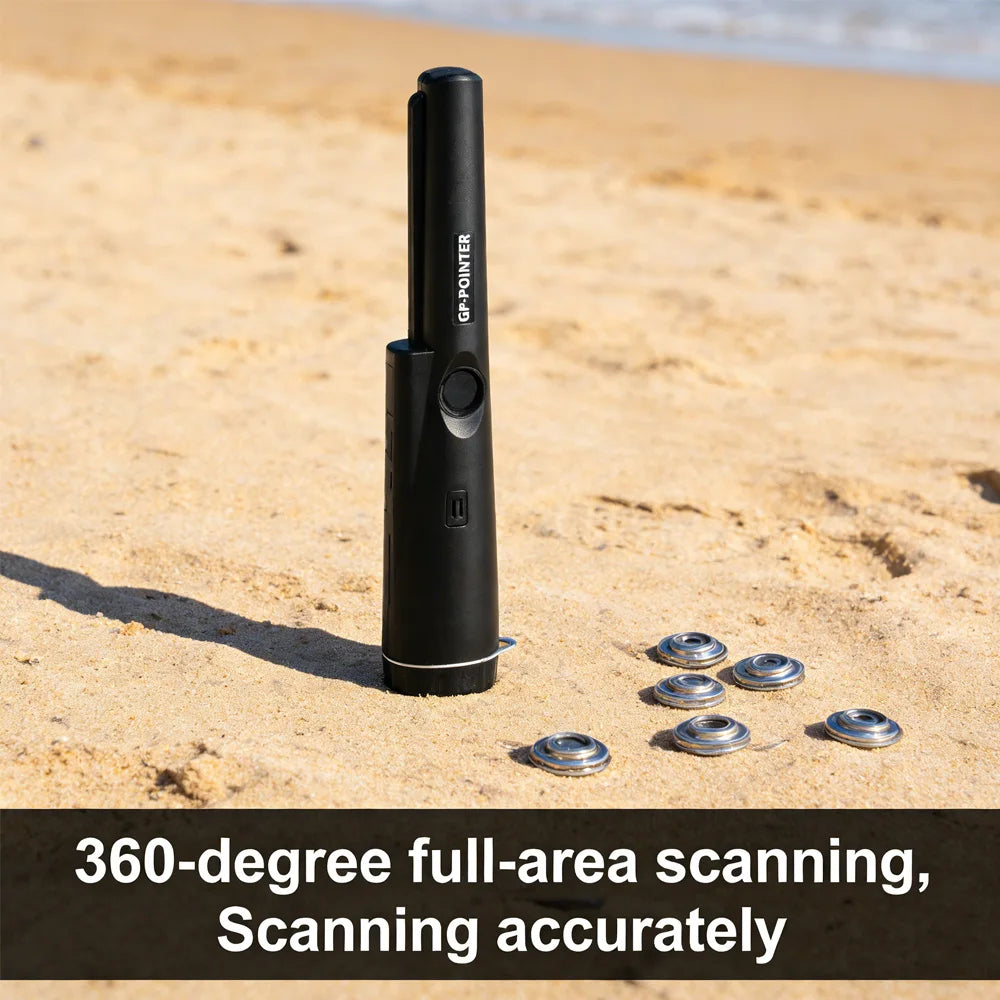 Handheld Metal Detector Metal Pinpointing Rod Detector GP-pointer Waterproof IP66 Metal Gold Detector Tester For Coin Gold Peaceful Pleasures Health and Wellness