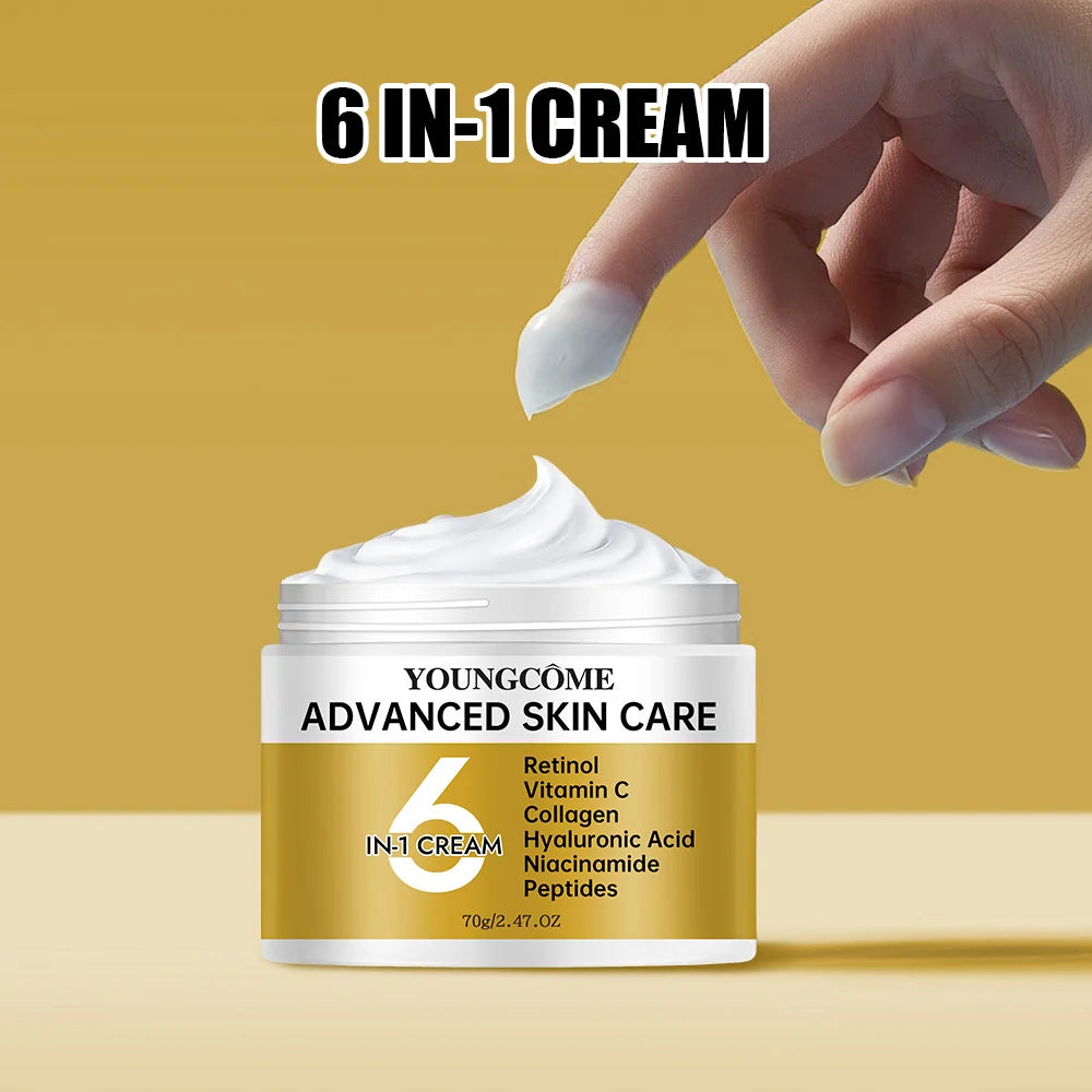 YOUNGCOME Niacinamide 6-in-1 Cream – Vitamin C Anti-Aging Face Moisturizer Cream Peaceful Pleasures Health and Wellness