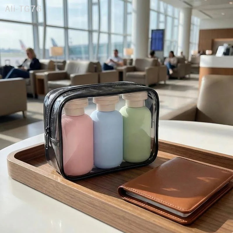 3-Pack Leakproof Refillable Travel Bottles 100ml Squeeze Tubes