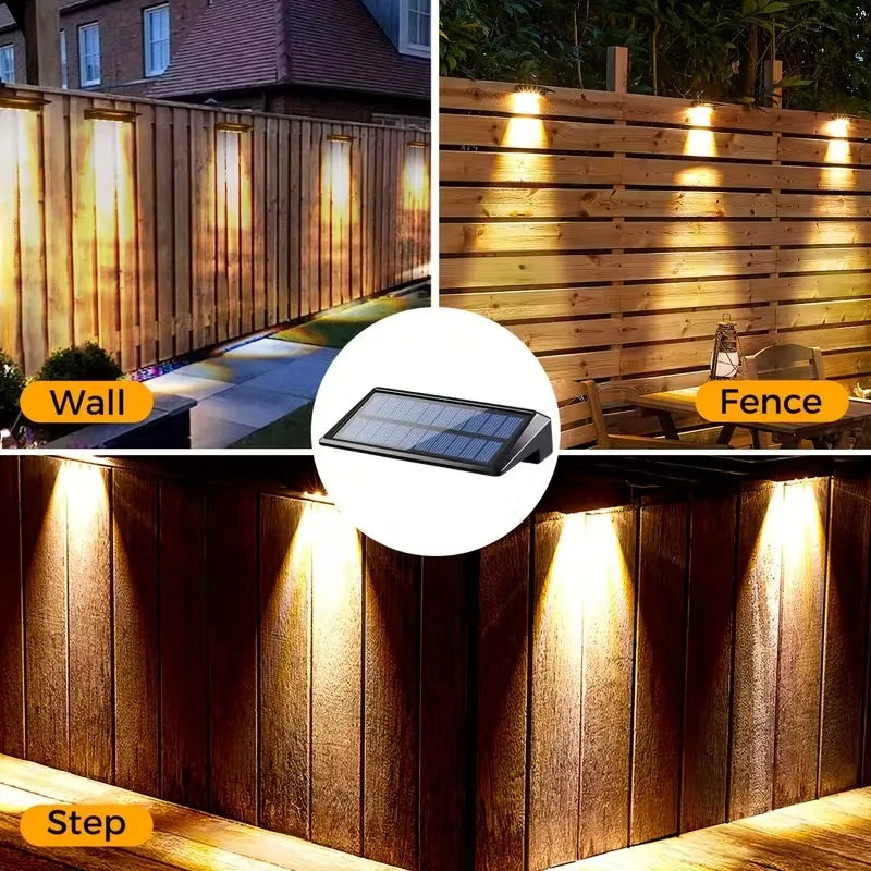 Solar Wall Lights Outdoor IP65 Waterproof – Garden & Pathway