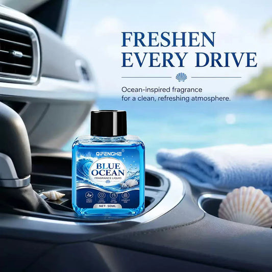 QIFENGHE Blue Ocean Car Air Freshener Liquid 50ML Car Air Freshener Oasis Select