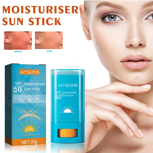 SPF50+ Sunscreen Face Cream Solar Blocker Skin Cream Anti UV Sun Block Facial Mild Moisturizer Stick Sweat Resistant Sunblock Peaceful Pleasures Health and Wellness