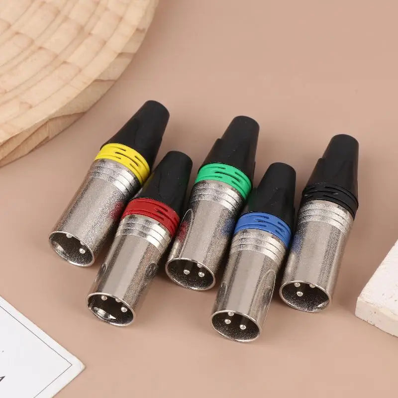 1Pc MIC Adapter XLR Cable Terminal Audio Wire Connector Pin XLR Plug Jack Male / Female Microphone Connector Peaceful Pleasures Health and Wellness