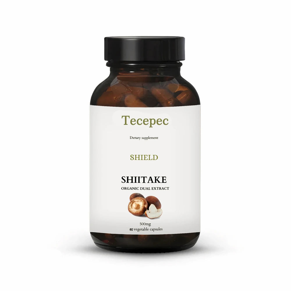 Shiitake Mushroom Extract Capsules - Immune Support Supplement, Heart Health, Memory, Focus, and Overall Well-Being Peaceful Pleasures Health and Wellness 60 count-1 bottle