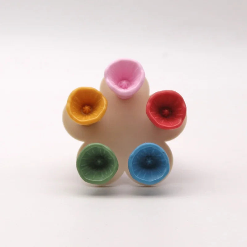 Flower Shape Bee Drinking Fountain | Resin Bee Water Feeder