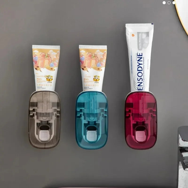 1 PCS Automatic Toothpaste Dispenser Bathroom Accessories Wall Mount Lazy Toothpaste Squeezer Toothbrush Holder Peaceful Pleasures Health and Wellness