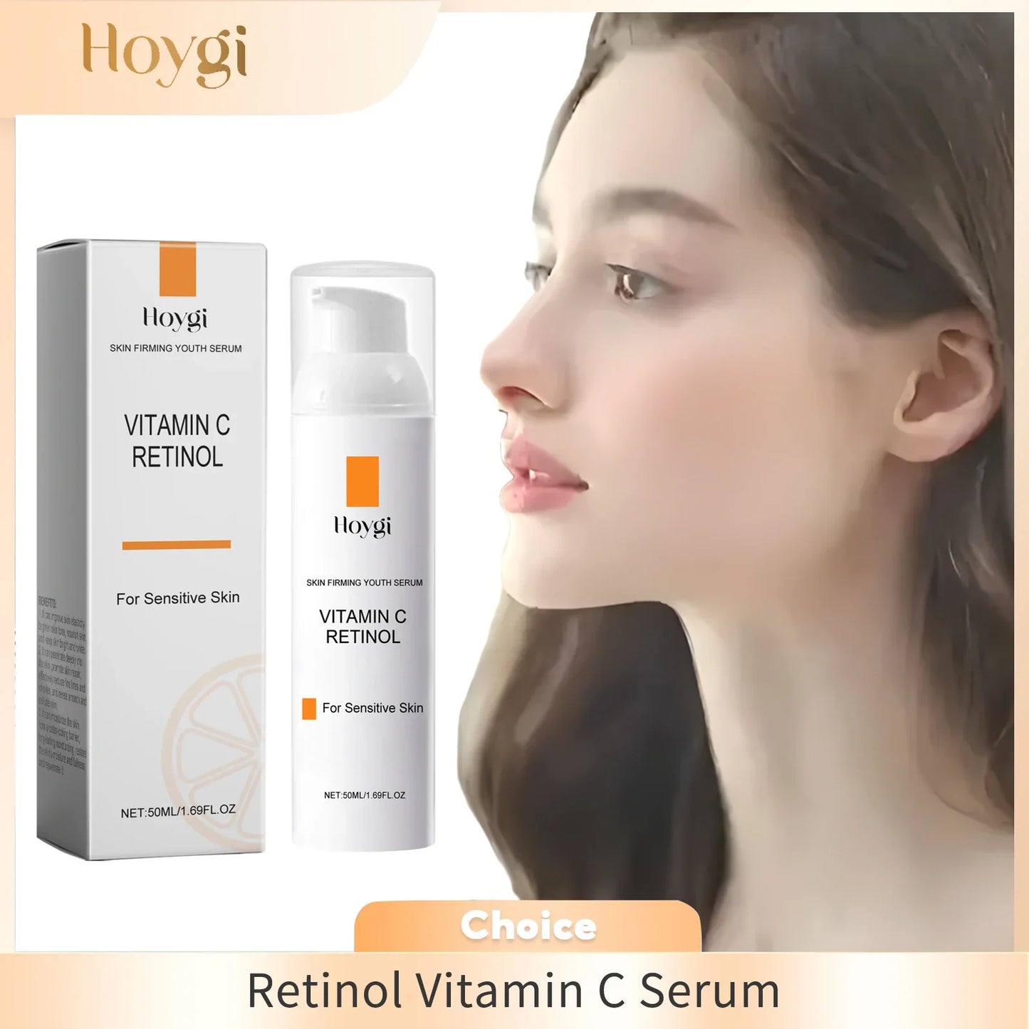 Hoygi Retinol Vitamin C Face Cream – Anti-Aging, 50ml