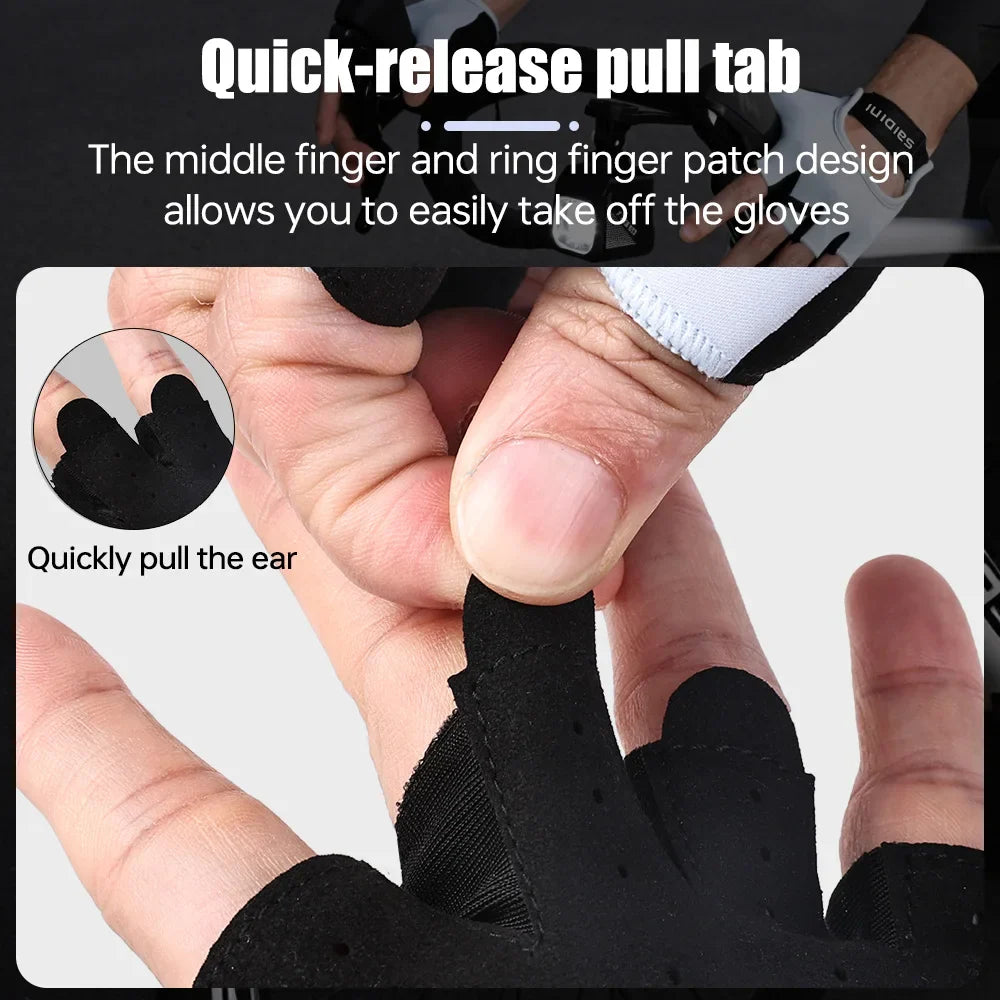 Half Finger Sports Gloves – Breathable Cycling & Gym Gloves