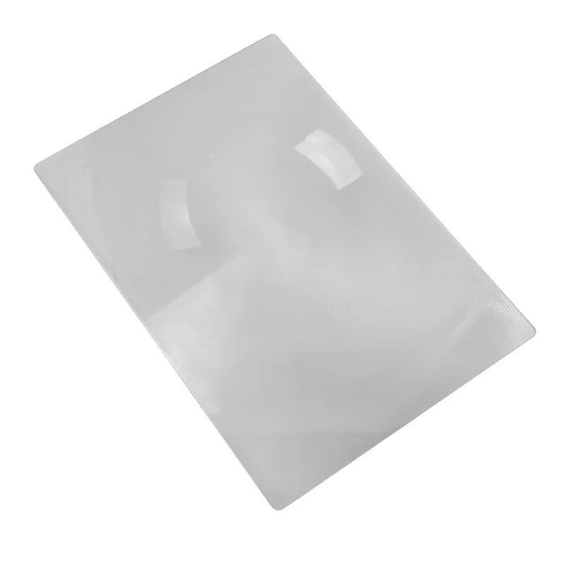 Square Fresnel Optical Lens 260Mmx180Mm A4 Ultra-Thin Full Page Reading Phone Magnifying Glass Lens Peaceful Pleasures Health and Wellness