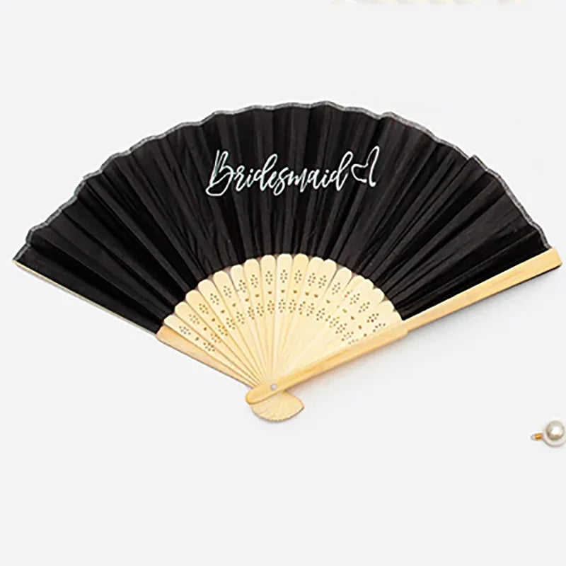 Bride & Bridesmaid Hand Fan | Bachelorette Bridal Party Gift