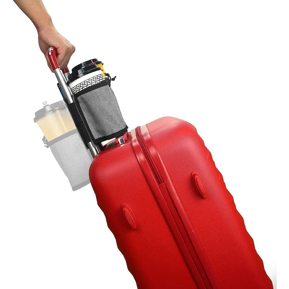 Travel Luggage Cup Holder – Fits All Suitcase Handles