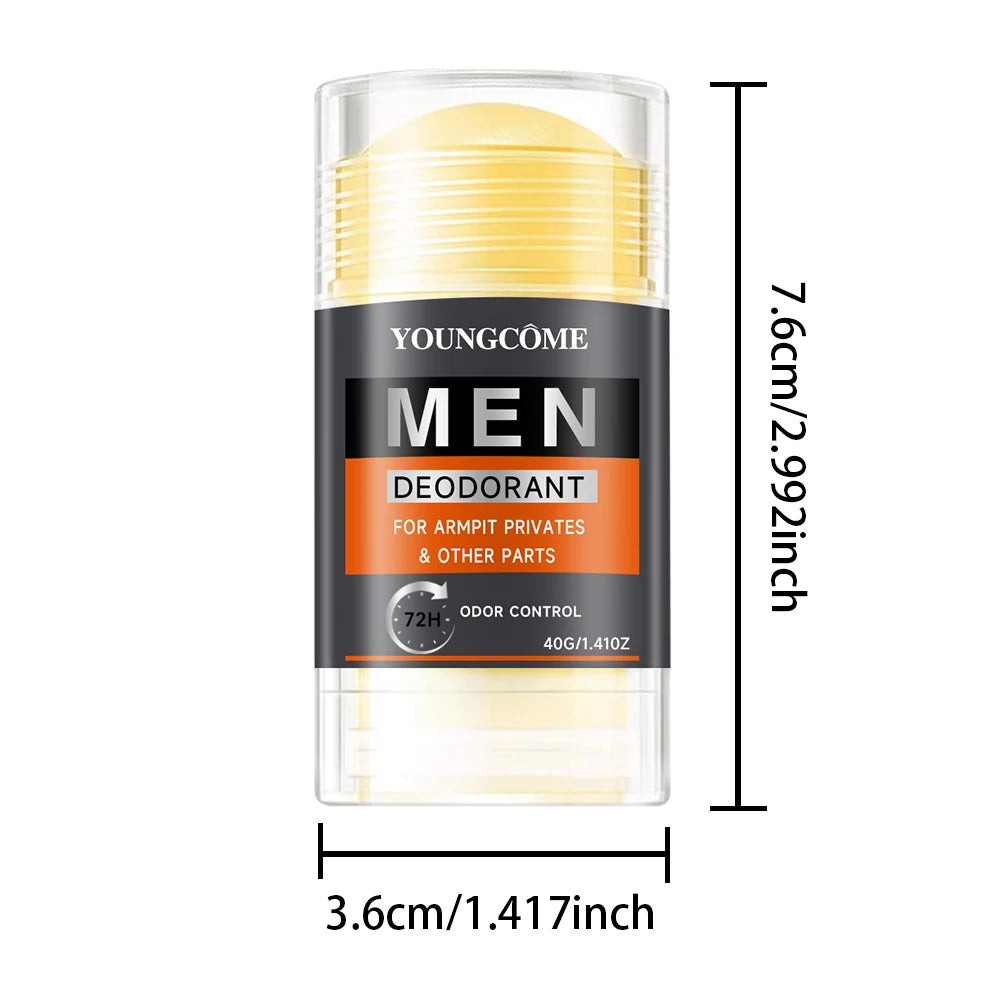 Men Odor Remove Cream Underarm Bad Smell Sweating Removal Armpit Refreshing Antiperspirant Lasting Aroma Deodorant Body Care Peaceful Pleasures Health and Wellness 1PCS