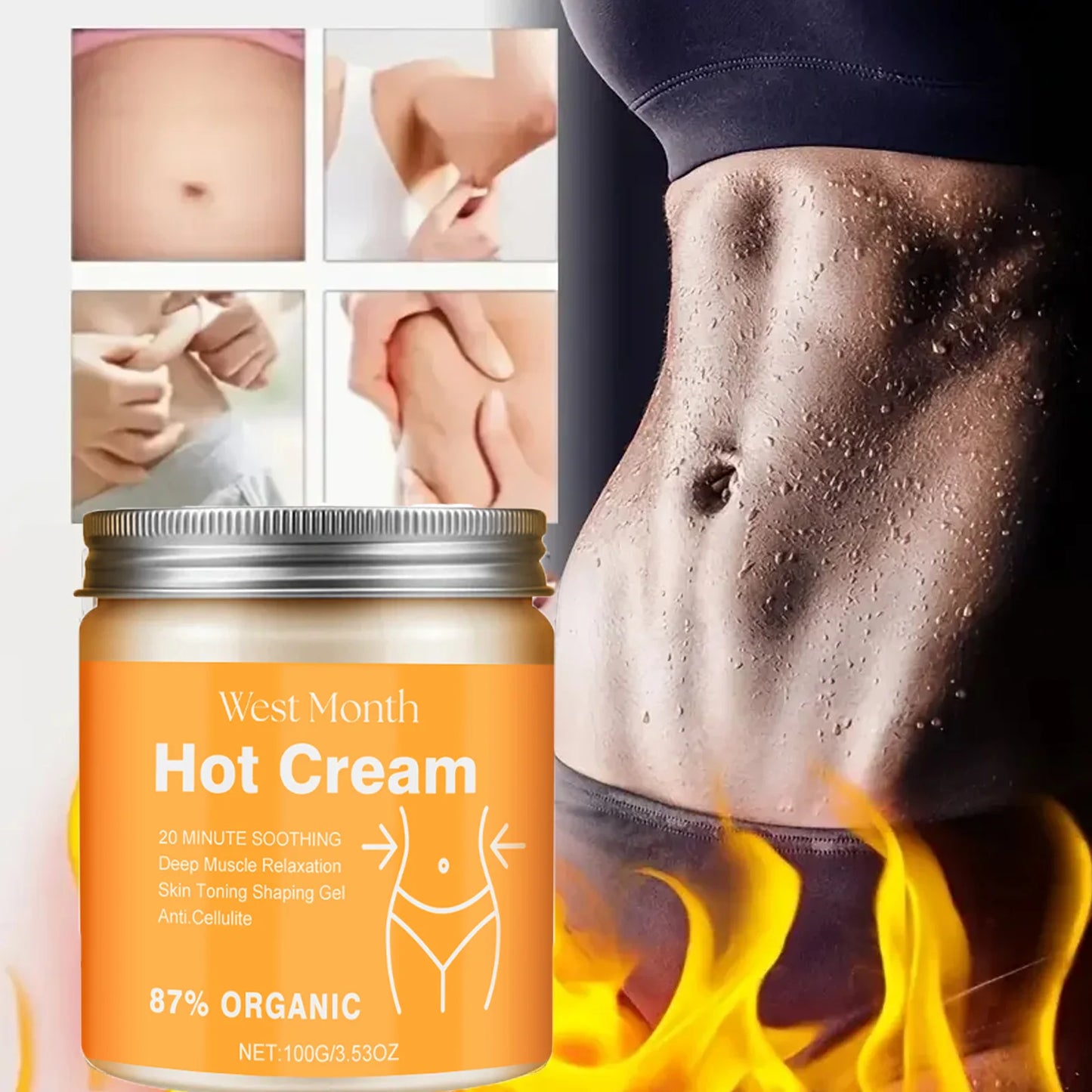 Hot Slimming Cream – Anti-Cellulite Thermal Body Massage Lotion