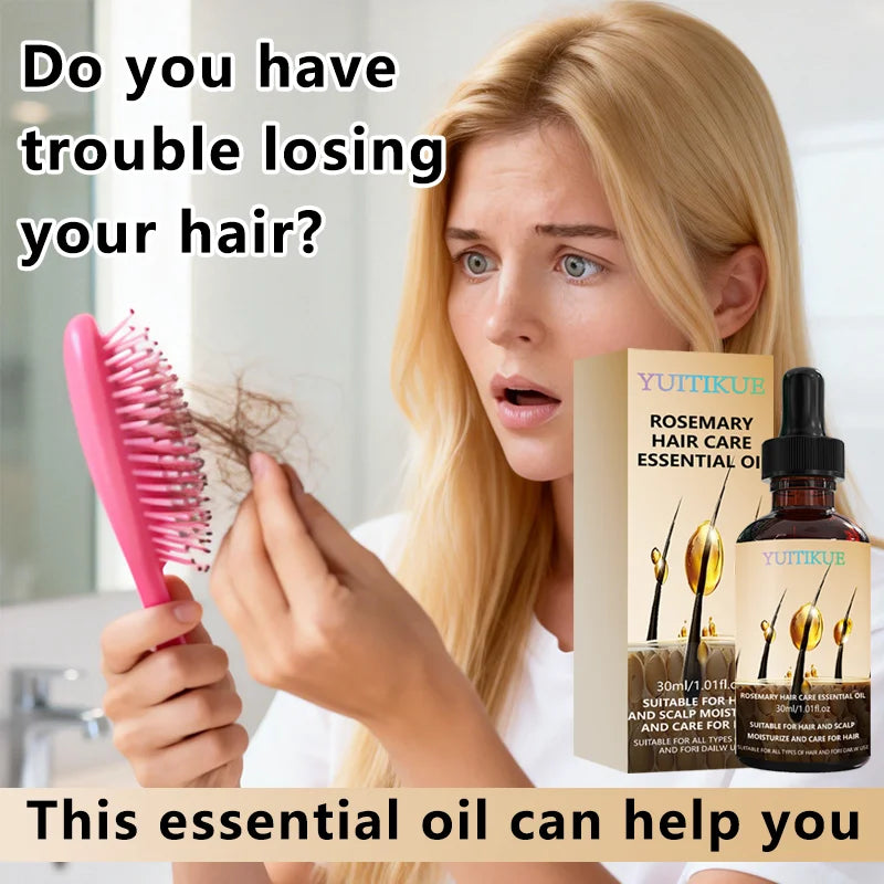 YUITIKUE Rosemary Hair Care Essential Oil | For Hair & Scalp Moisturizing | Suitable For All Hair Types Daily Use 30ml Peaceful Pleasures Health and Wellness