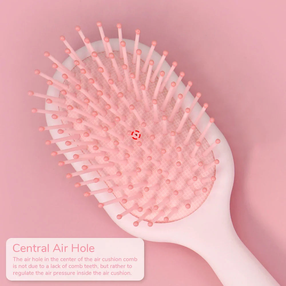 Cute Pig Air Cushion Massage Comb – Wet & Dry Hair Detangler