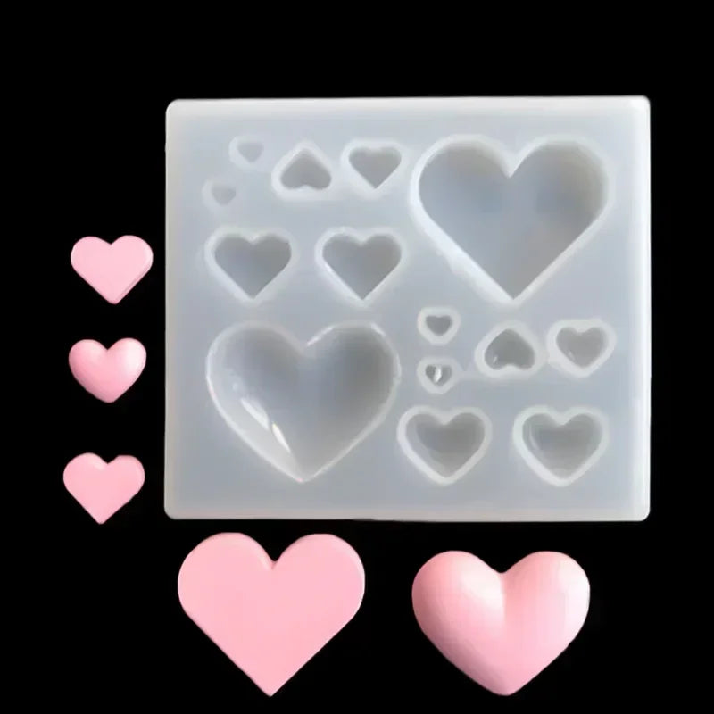 Heart-shaped Silicone Fondant Mold Chocolate Cake Suitable Valentines