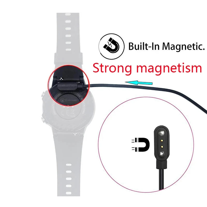 LIFEBEE GT01 Smartwatch USB Magnetic Charging Cable 60cm Peaceful Pleasures Health and Wellness