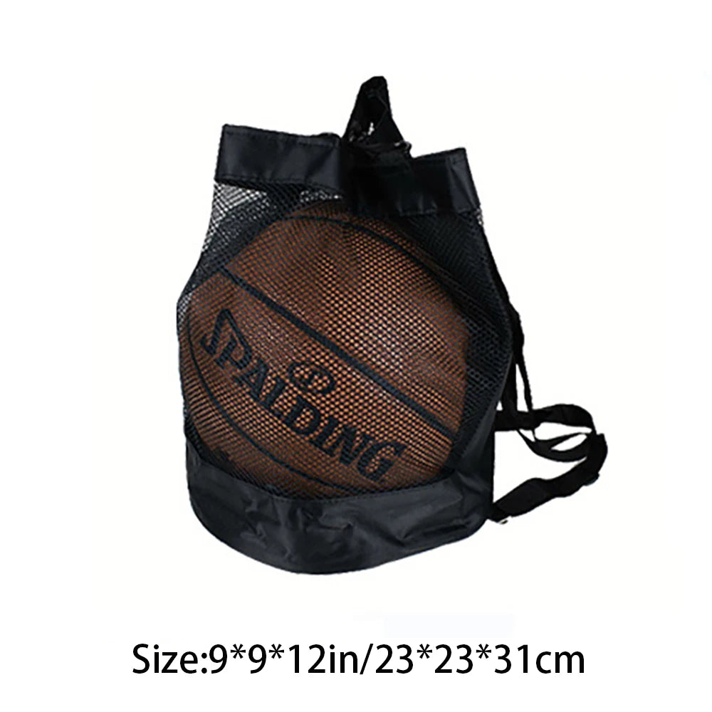 Basketball Backpack Oxford Cloth Shoulder Crossbody Bag Mesh