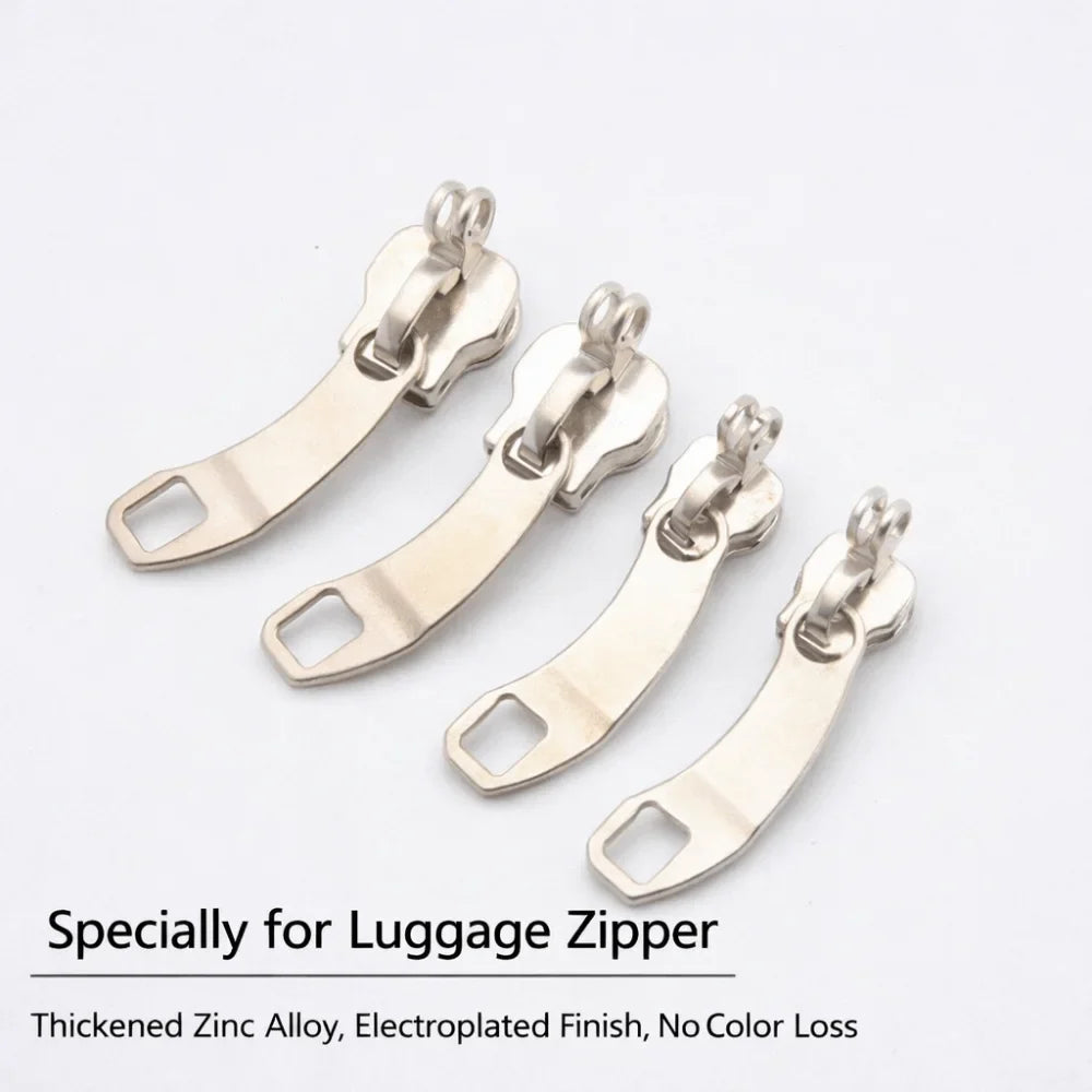 Large Zipper Slider #5 #8 #10 Metal Replacement Pull with Holes