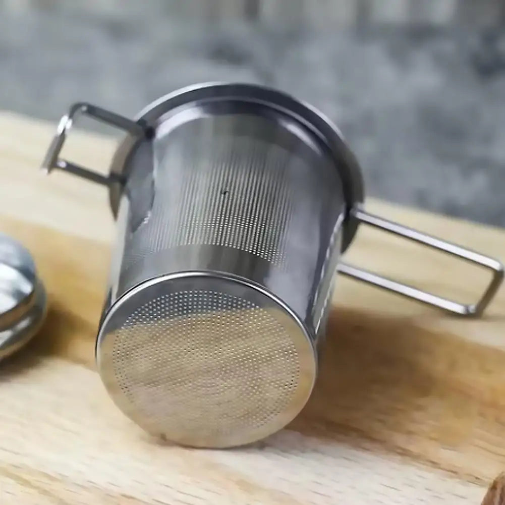 Stainless Steel Tea Infuser with Lid | Fine Mesh Loose Leaf
