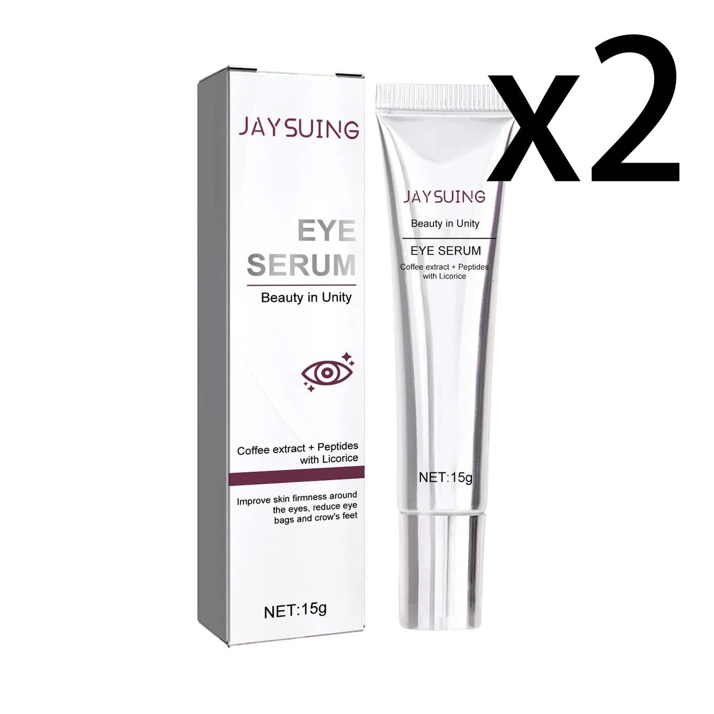 Niacinamide Firming Eye Cream Lock Moisture Reduce Dryness Relieve Fine Lines Increase Skin Elasticity Massage Eye Care Lotion Peaceful Pleasures Health and Wellness 2x15g