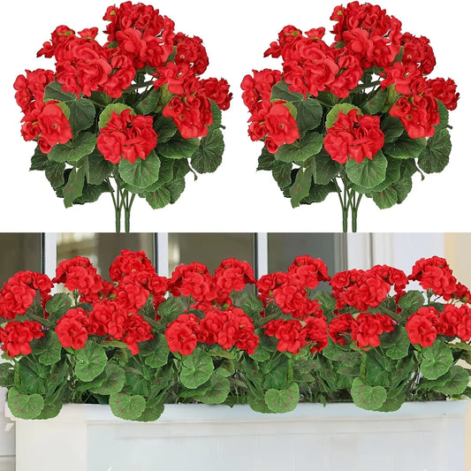Silk Begonia Artificial Flowers UV-Resistant – Wedding & Garden Artificial Silk Flowers Peaceful Pleasures Health and Wellness